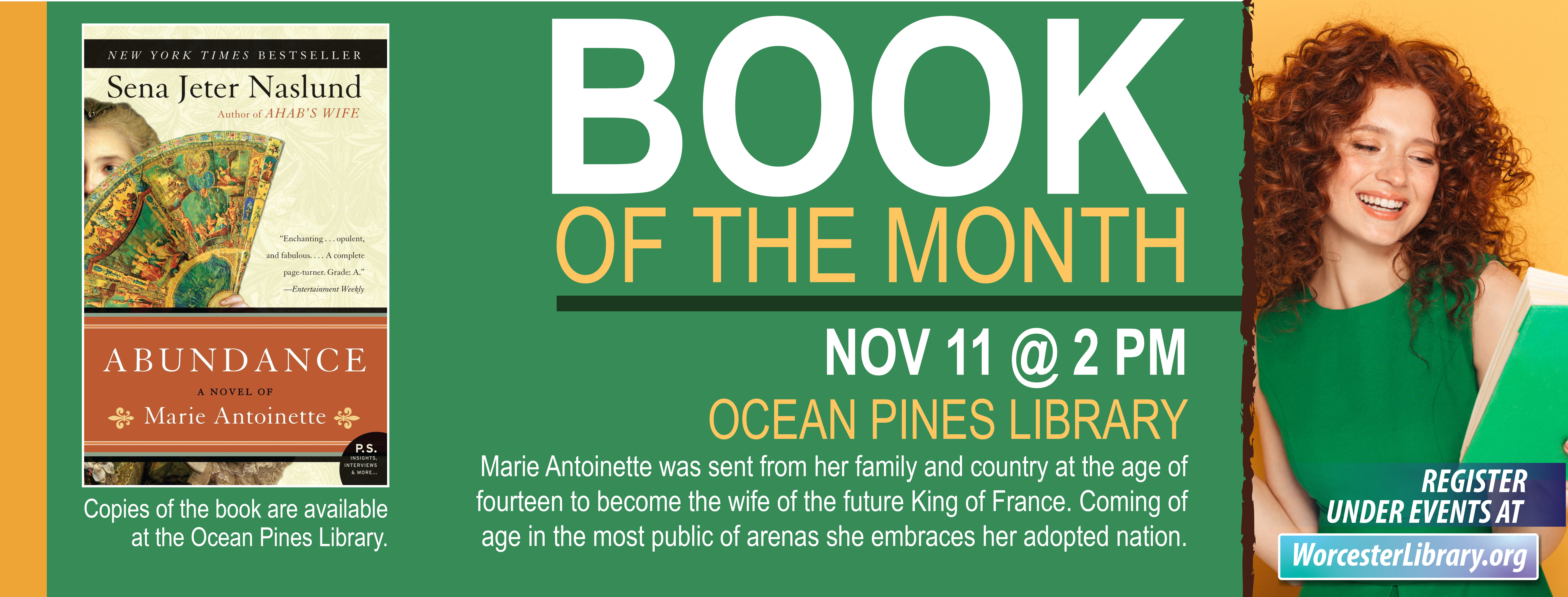 Ocean Pines Book of the Month Worcester County Library